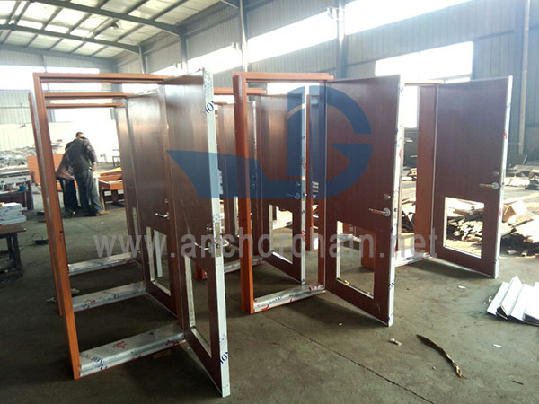 B15 және B0 бір жапырақты отқа төзімді болат есік