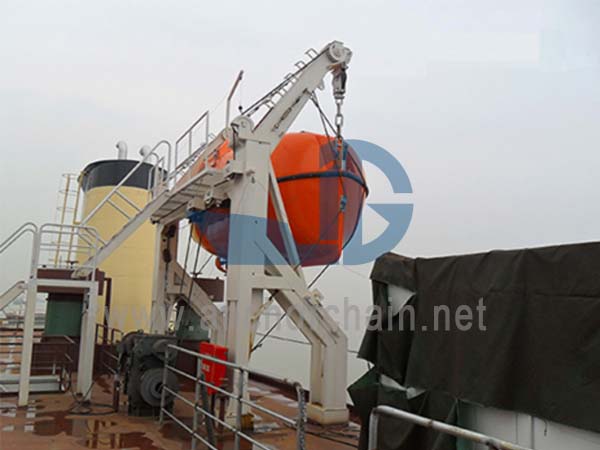 Гравитациялық итергіш қол түрі Davit
