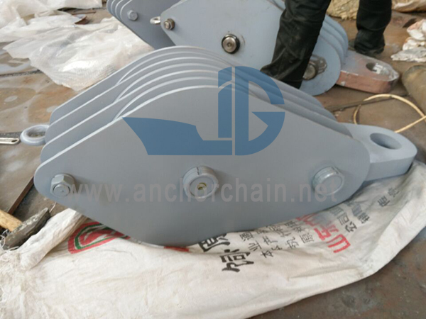 ZHC сериясы 3 шығыршықты сым арқан блогы кеме жаққа арналған